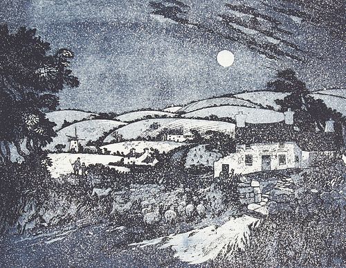 Keith Andrew "Anglesey Shepherd" Lithograph 1977