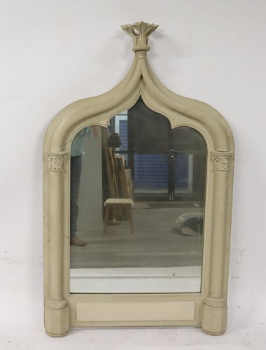 Antique Gothic Revival Style Mirror.