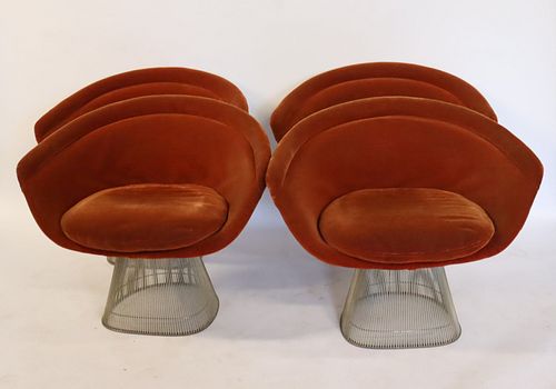 4 Warren Platner For Knoll Lounge Chairs