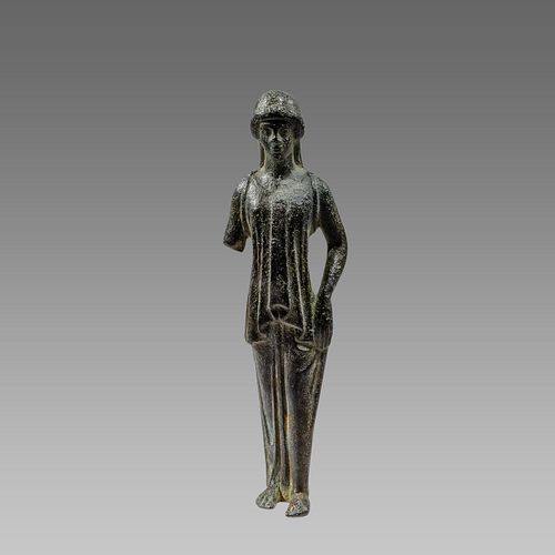 Etruscan Style Bronze Female Figure.