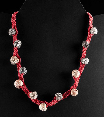 Necklace w/ Ecuadorean Spindle Whorl Beads
