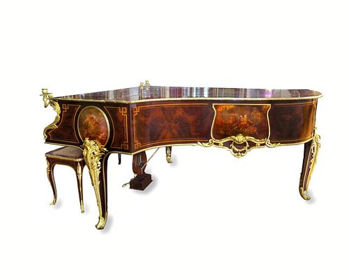 Magnificent F. Barbedienne Bronze Mounted Grand Piano