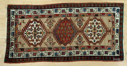 Hamadan carpet, early 20th c., 6'5'' x 3'4''.