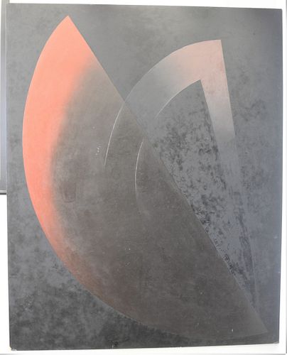 Marilyn Lerner (American, b. 1942), Garuda, 1982, oil on board, unsigned, 60" x 38", (loss to the corners).