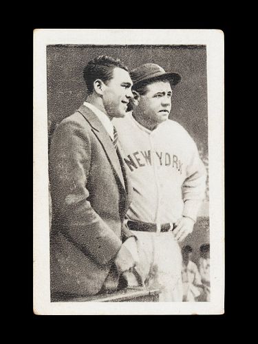 A 1932 Bulgaria Sport Photo Max Schmeling and Babe Ruth Card No. 256.
