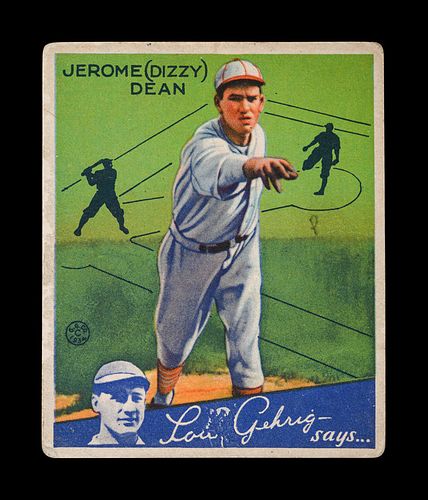 A 1934 Goudey Jerome Dizzy Dean No. 6 Baseball Card,