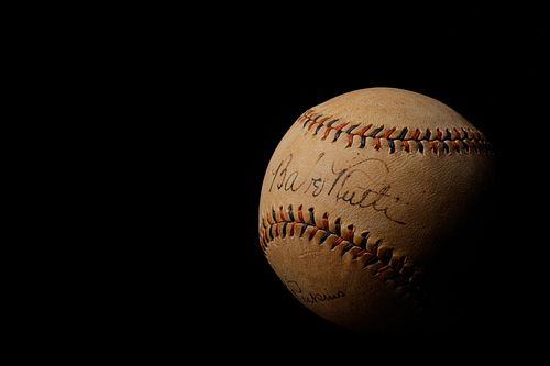 A 1930s Babe Ruth and Lou Gehrig Signed Babe Ruth Home Run Special Spalding Baseball (JSA Letter)