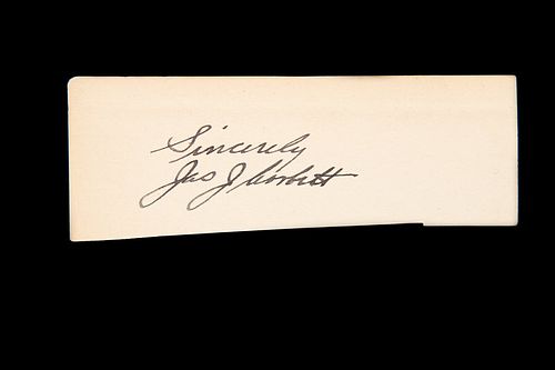 A Heavyweight Boxing Champion James J. Corbett Signed Autograph,