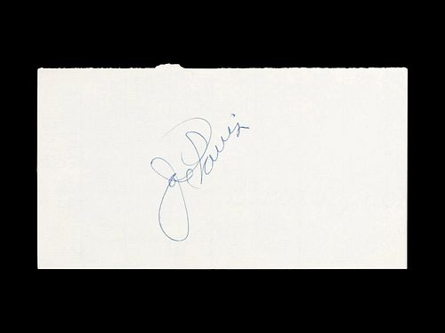 A Heavyweight Boxing Champion Joe Louis Signed Autograph,
