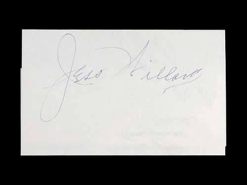 A Heavyweight Boxing Champion Jess Willard Signed Autograph,