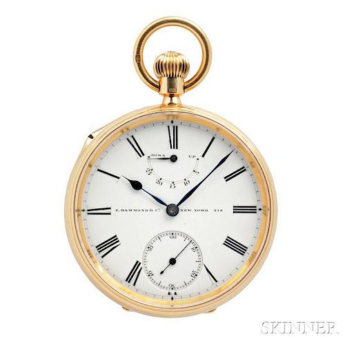 A.P. Walsh, London, No. 218 18kt Gold Open Face Chronometer