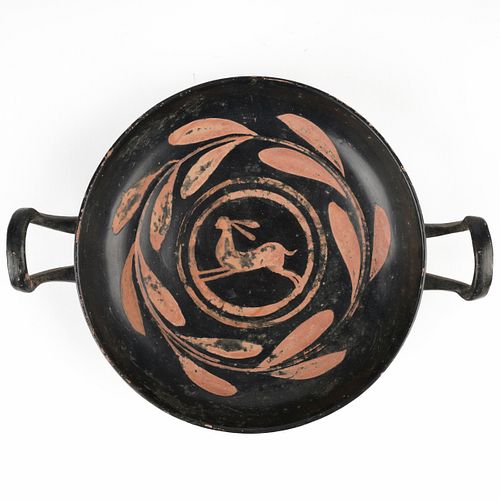 Scarce Greek Xenon Kylix Cup w/ Leaping Hare