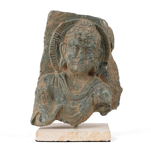 Gandharan Buddha Schist Stone Carving