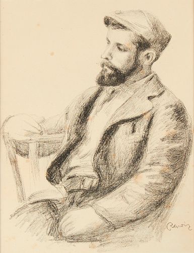 Pierre Renoir "Louis Valtat Portait" Lithograph