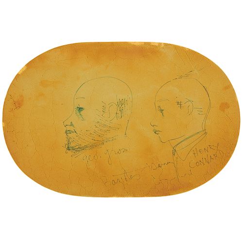 William Baziotes Drawing on Leather Mat