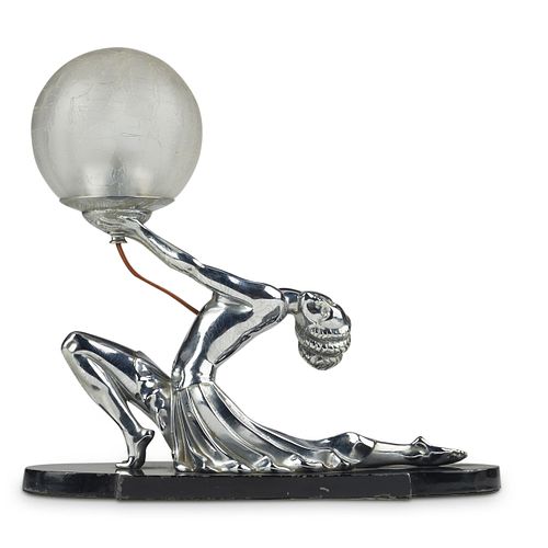 French Art Deco Dancer Table Lamp