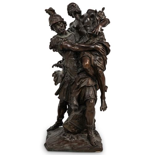After Pierre Lepautre (French, 1660-1744) "Aeneas Carrying His Father Anchises" Bronze