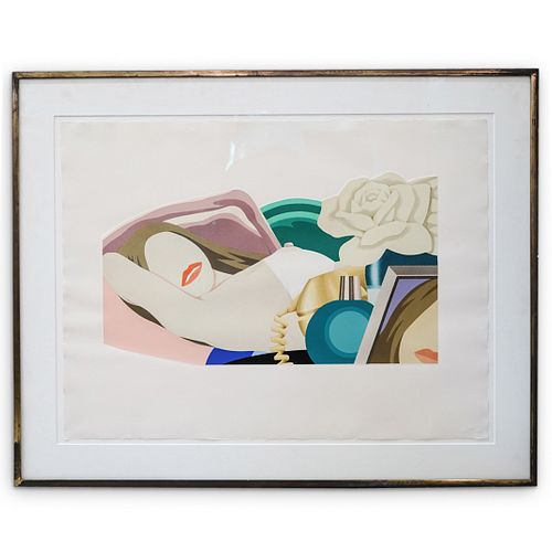 Tom Wesselmann (1931- 2004) "Nude with Roses" Screenprint
