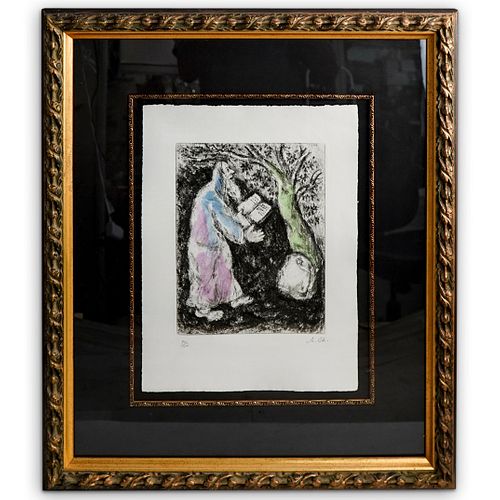Marc Chagall (Russian 1887-1985) Etching In Color