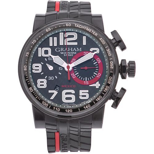 GRAHAM SILVERSTONE STOWE RACING CHRONOGRAPH MEXICO SPECIAL EDITION WATCH IN STEEL REF. AN-2BLDC-5  Movement: automatic