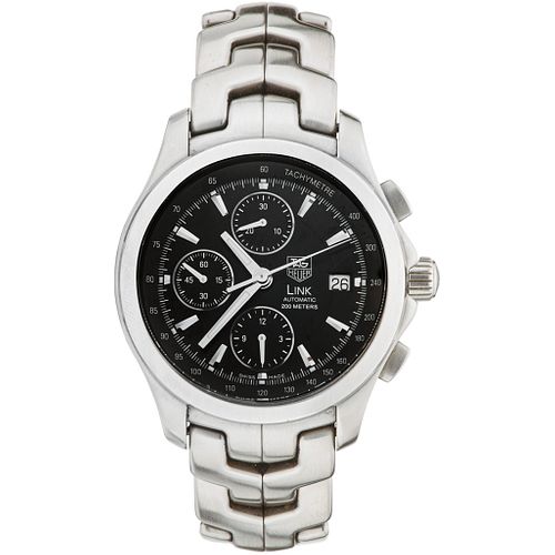 TAG HEUER LINK CHRONOGRAPH WATCH IN STEEL REF. CJF2110  Movement: automatic