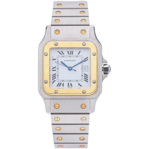 CARTIER SANTOS WATCH IN STEEL AND 18K YELLOW GOLD Movement: automatic