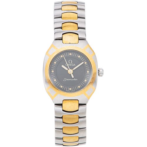 OMEGA SEAMASTER POLARIS LADY WATCH IN STEEL AND 18K YELLOW GOLD  Movement: quartz
