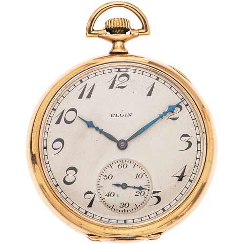 POCKET WATCH ELGIN IN 14K YELLOW GOLD Movement: manual. Weight: 63.6 g