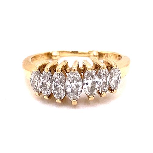 14k Marquise Diamond Ring