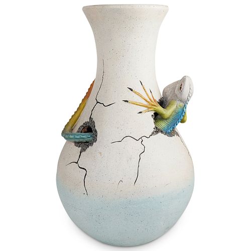 Mexican Figural Iguana Vase