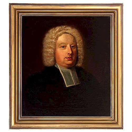 Portrait of a Cleric with Powdered Wig 