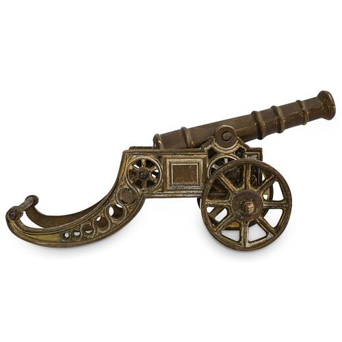 Victorian Solid Brass Cannon Miniature