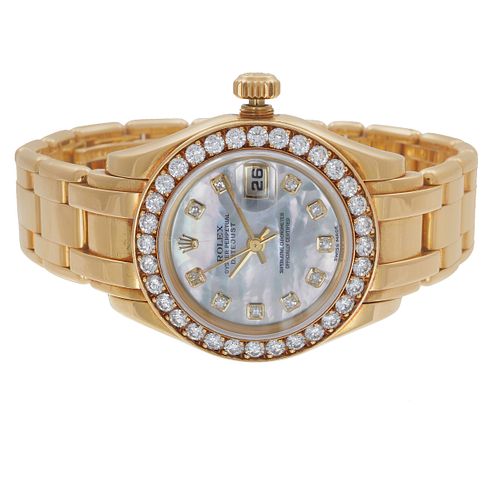 Ladies Rolex Oyster Perpetual Datejust, Diamond, 18k Watch