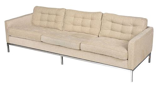 Florence Knoll Attributed Wool Upholstered Sofa