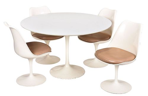 Eero Saarinen Tulip Dining Table and Chairs