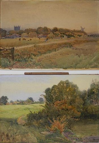 Henry Reynolds Steer 2 watercolors
