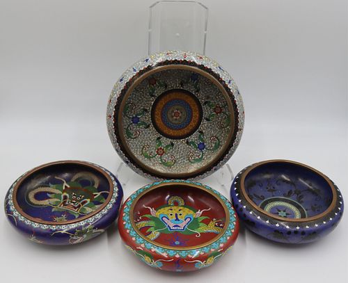 Grouping of (4) Cloisonne Bowls.