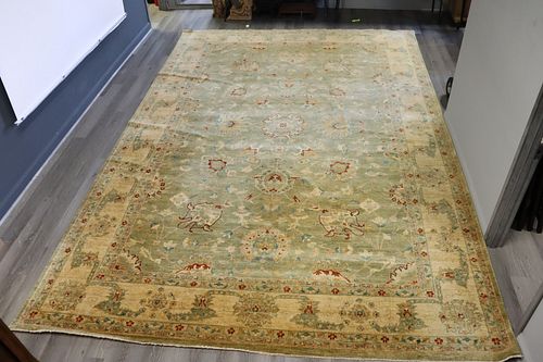 Vintage And Finely Hand Woven Oushak? Carpet