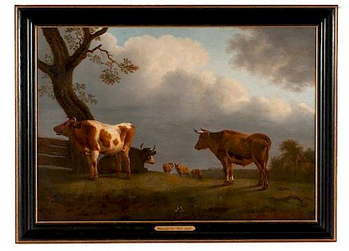 Cattle and Sheep Landscape After Paulus Potter 