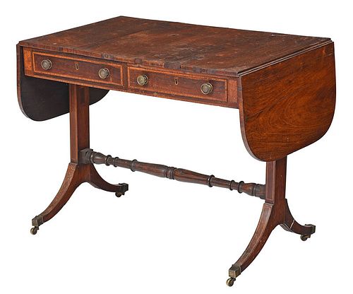 Regency Rosewood Inlaid Sofa Table
