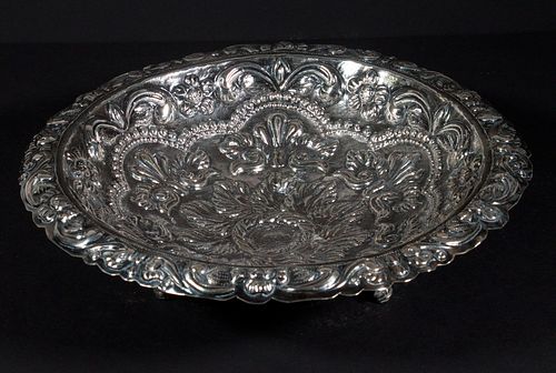 LATIN AMERICAN SILVER FOOTED BOWL