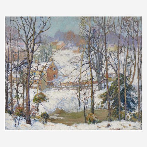 Fern Isabel Coppedge (American, 1883–1951) Village in Winter