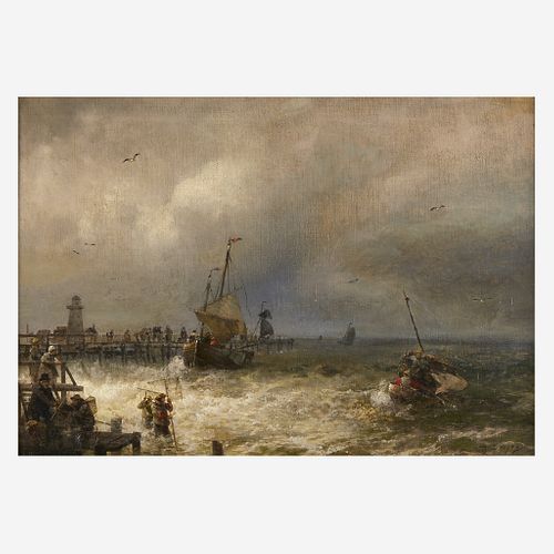 Hermann Herzog (American/German, 1832–1932) The Return from Fishing