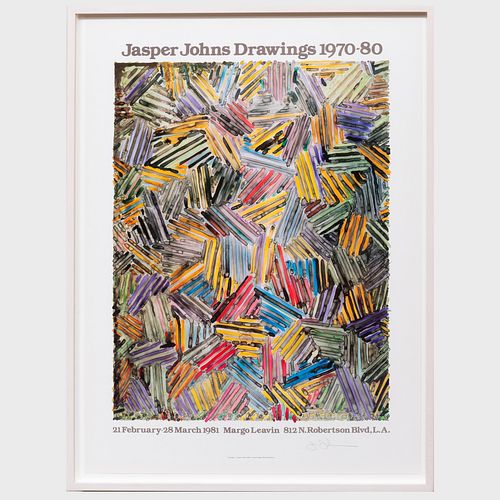 After Jasper Johns (b. 1930): Festival D'Automne Poster; Jasper Johns Drawings 1970-80; Jasper Johns Catenary; and The Sculptures