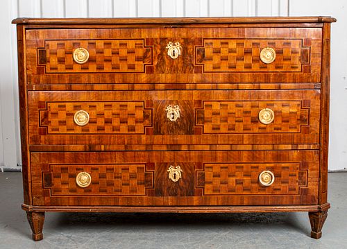 Italian Neoclassical Parquetry Commode
