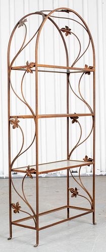 Wrought Iron Arched Etagere