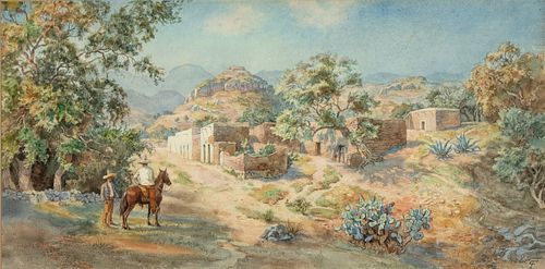 Paul Fischer, Untitled (View of Tepoztlan, Mexico)