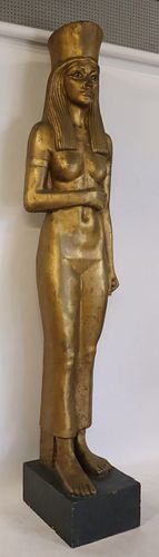Large Gilt Egyptian Style Figure Of Cleopatra
