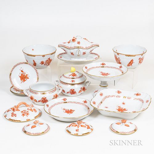Group of Herend Porcelain Tableware