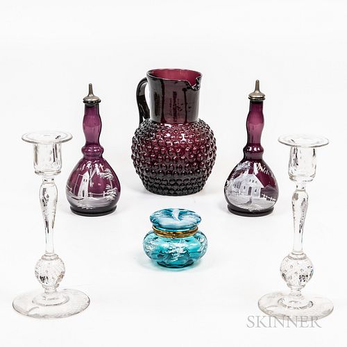 Six Pieces of Glassware